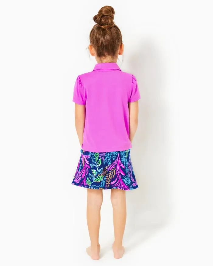 Tops and Bottoms Girls Lilly Pulitzer UPF 50 Luxletic Girls Mini Maryana Skort Aegean Navy Calypso Coast Tops and Bottoms Girls Lilly Pulitzer UPF 50 Luxletic Girls Mini Maryana Skort Aegean Navy Calypso Coast
