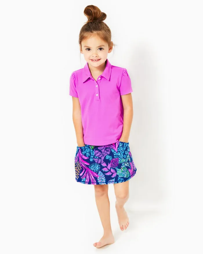 Tops and Bottoms Girls Lilly Pulitzer UPF 50 Luxletic Girls Mini Maryana Skort Aegean Navy Calypso Coast Tops and Bottoms Girls Lilly Pulitzer UPF 50 Luxletic Girls Mini Maryana Skort Aegean Navy Calypso Coast