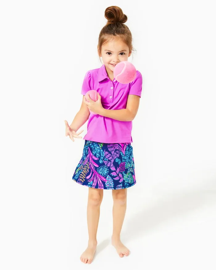 Tops and Bottoms Girls Lilly Pulitzer UPF 50 Luxletic Girls Mini Maryana Skort Aegean Navy Calypso Coast Tops and Bottoms Girls Lilly Pulitzer UPF 50 Luxletic Girls Mini Maryana Skort Aegean Navy Calypso Coast