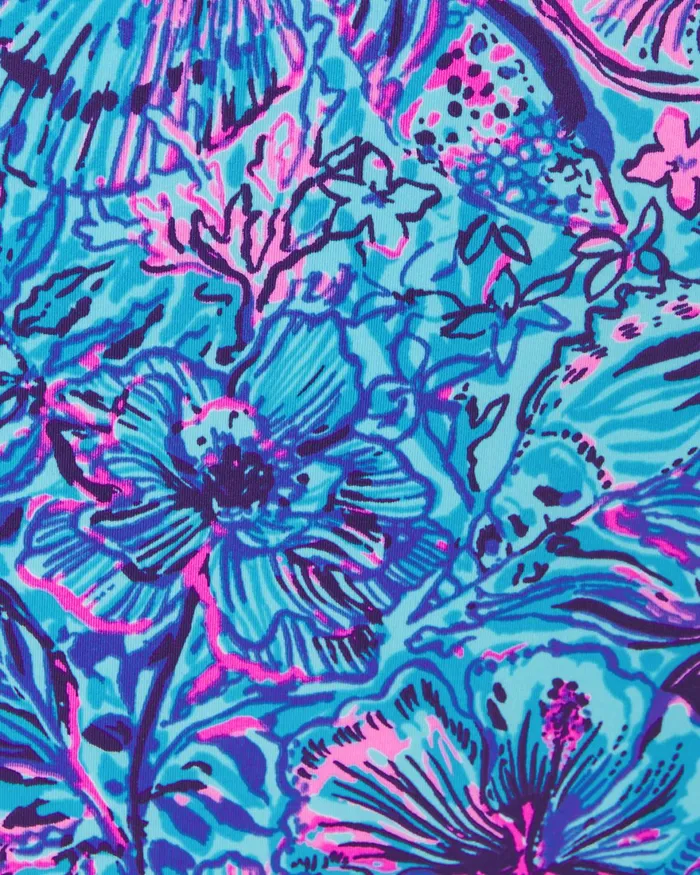 Tops and Bottoms Girls Lilly Pulitzer UPF 50 Luxletic Girls Mini Maryana Skort Breakwater Blue Shells N Bells Tops and Bottoms Girls Lilly Pulitzer UPF 50 Luxletic Girls Mini Maryana Skort Breakwater Blue Shells N Bells