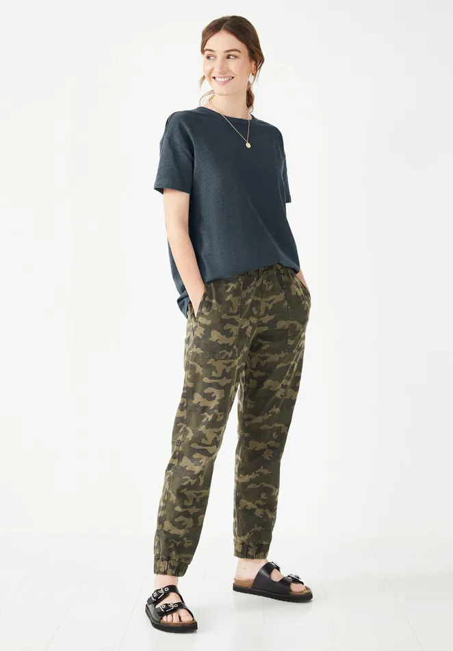 Tops and TShirts Women Hush Boxy Crew Tee Washed Black