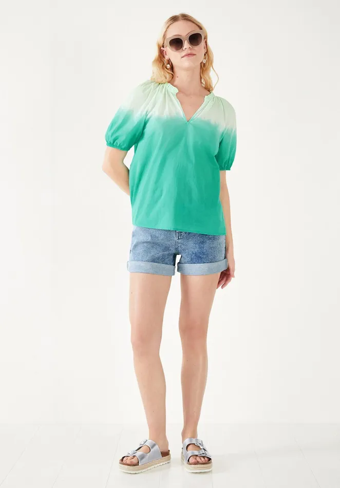 Tops and TShirts Women Hush Manu Tie Dye Top Green