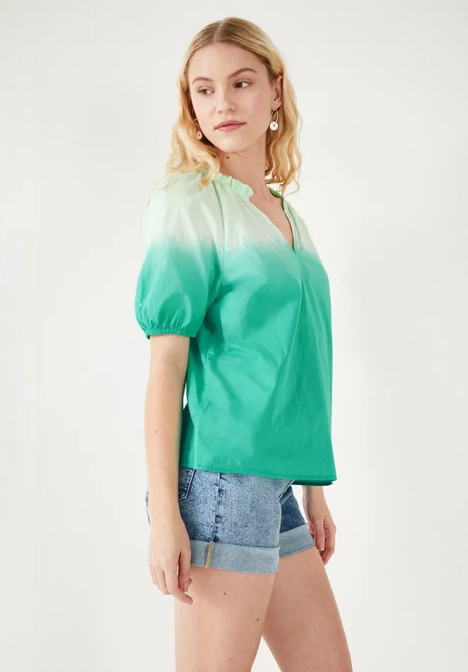 Tops and TShirts Women Hush Manu Tie Dye Top Green