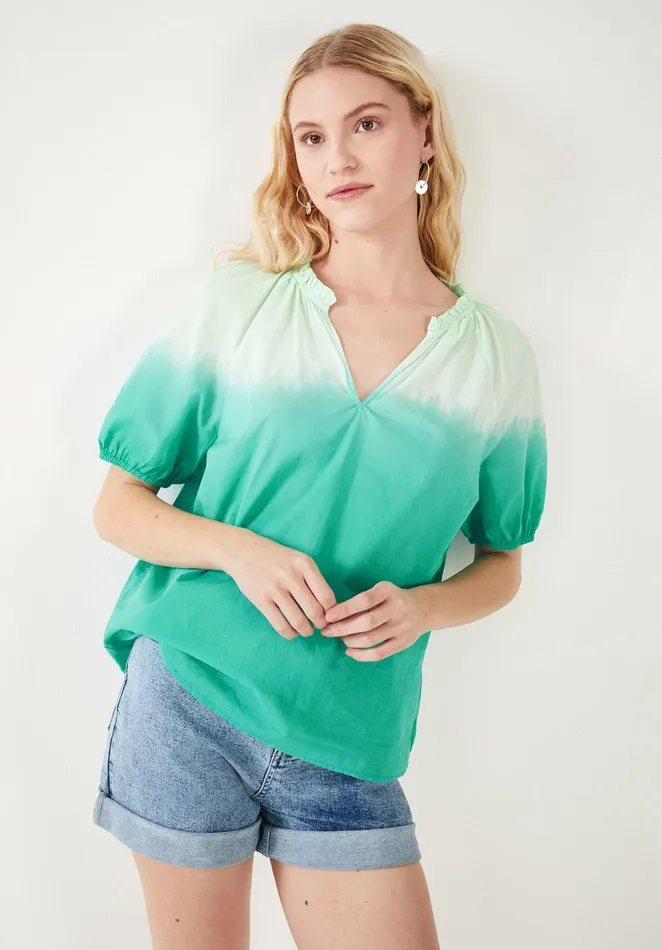 Tops and TShirts Women Hush Manu Tie Dye Top Green