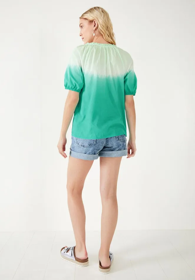 Tops and TShirts Women Hush Manu Tie Dye Top Green