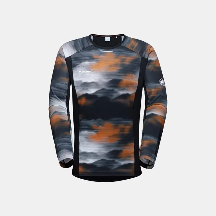 Tops Men Mammut Aenergy FL Longsleeve Light Fader Black