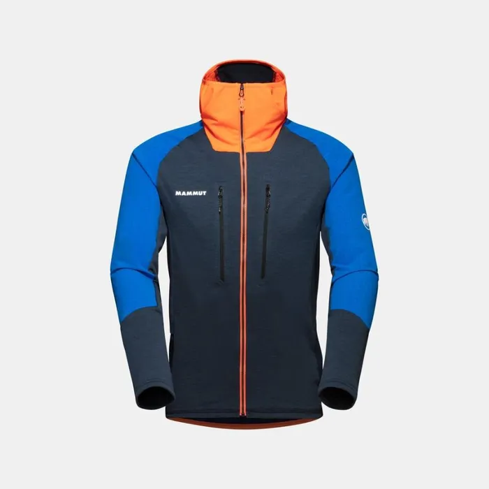 Tops Men Mammut Eiswand Advanced ML Hooded Jacket Nightazurit