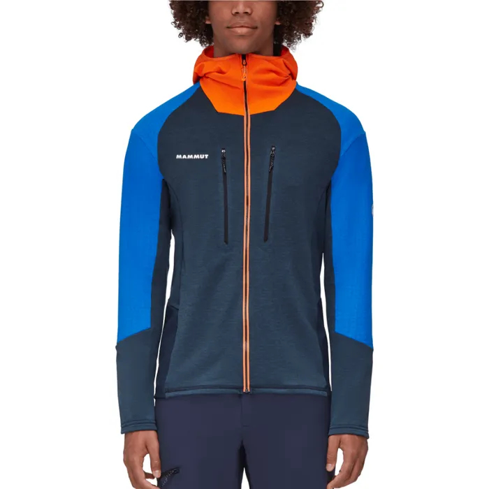 Tops Men Mammut Eiswand Advanced ML Hooded Jacket Nightazurit Tops Men Mammut Eiswand Advanced ML Hooded Jacket Nightazurit