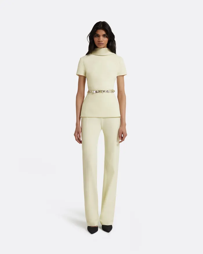 Tops Safiyaa Women Elvan Embroidered Sorbet Top Sorbet