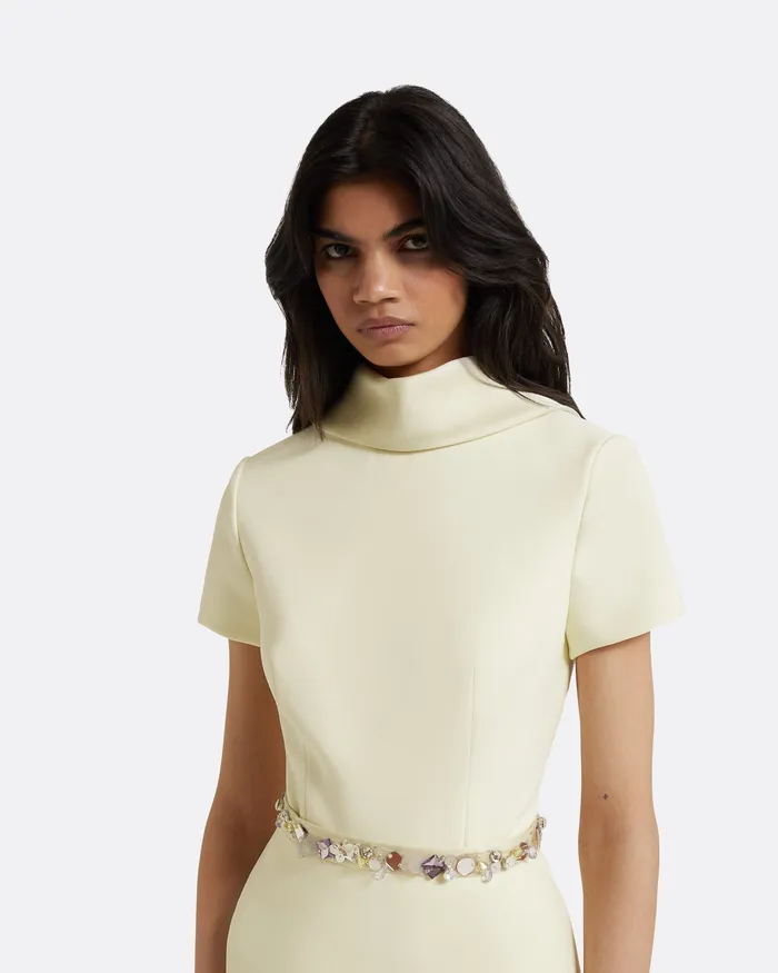 Tops Safiyaa Women Elvan Embroidered Sorbet Top Sorbet