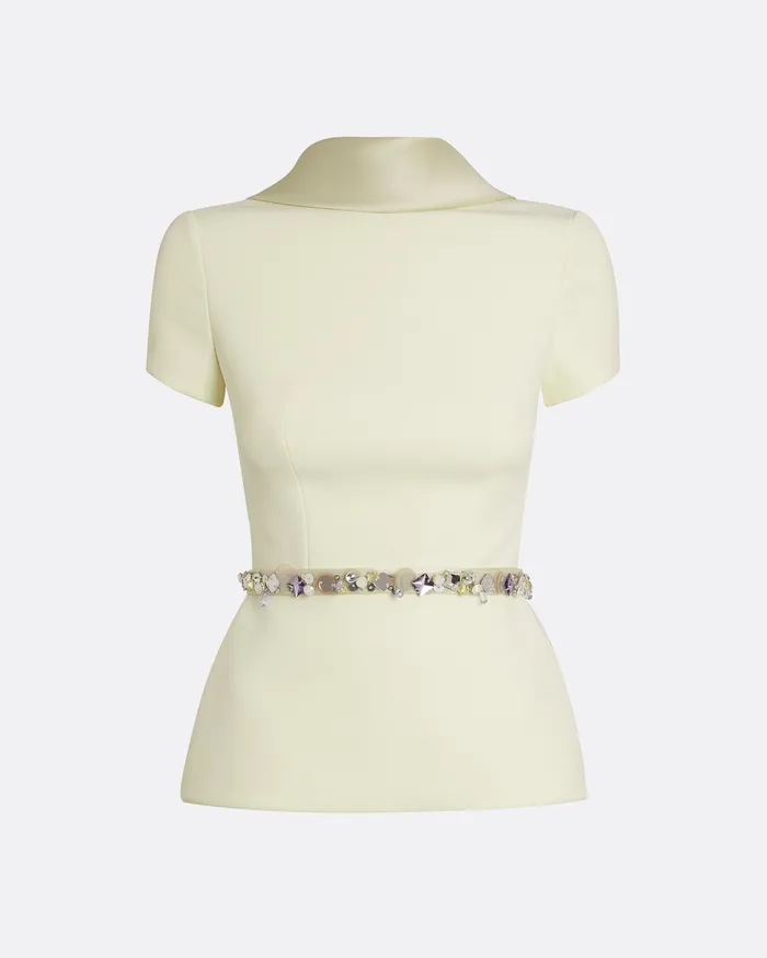 Tops Safiyaa Women Elvan Embroidered Sorbet Top Sorbet