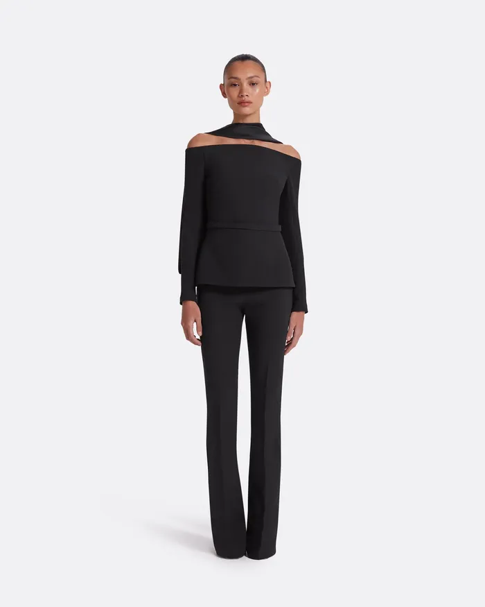 Tops Safiyaa Women Ludovica Black Top Black