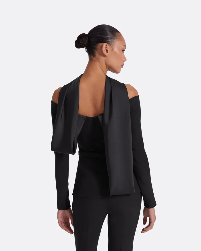 Tops Safiyaa Women Ludovica Black Top Black