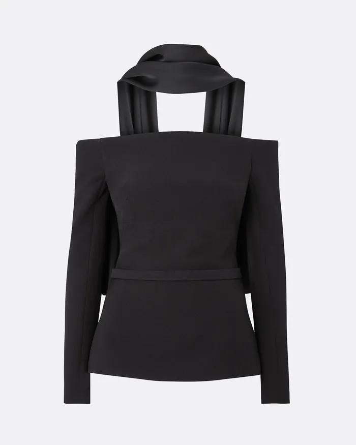 Tops Safiyaa Women Ludovica Black Top Black