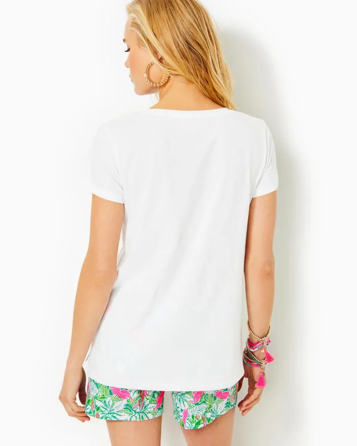 Tops WomenHome and Gifts Lilly Pulitzer Meredith Tee Resort White