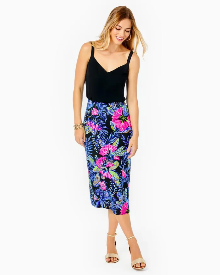 Tops Women Lilly Pulitzer Nadia Cami Onyx Tops Women Lilly Pulitzer Nadia Cami Onyx