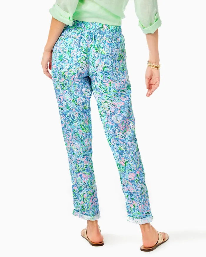 Tops Women Lilly Pulitzer Sea View Linen Button Down Top Pistachio Green Tops Women Lilly Pulitzer Sea View Linen Button Down Top Pistachio Green