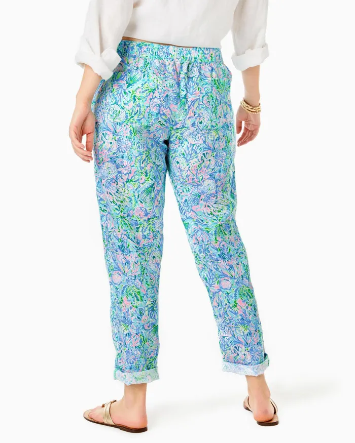 Tops Women Lilly Pulitzer Sea View Linen Button Down Top Pistachio Green Tops Women Lilly Pulitzer Sea View Linen Button Down Top Pistachio Green
