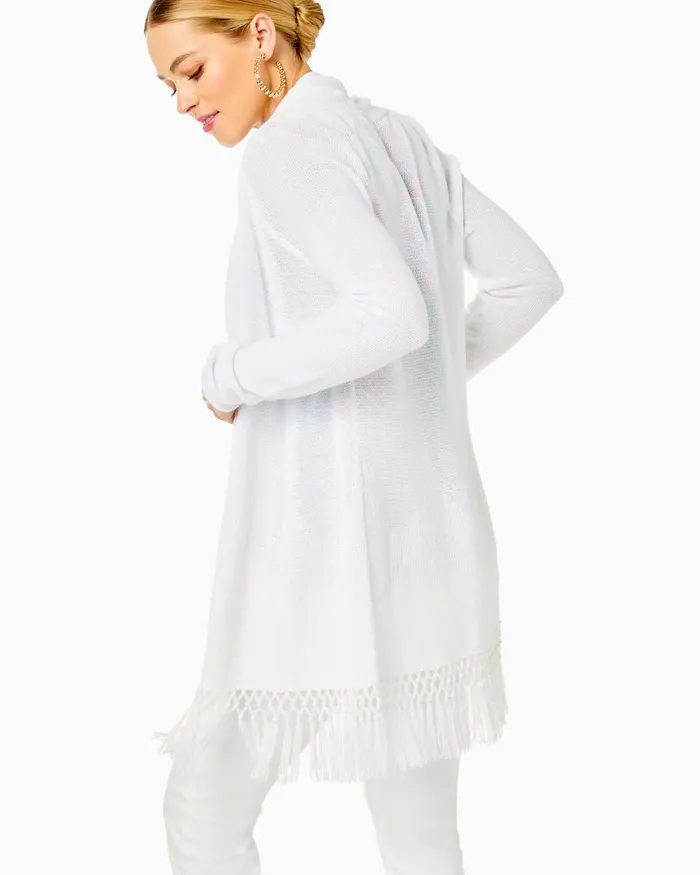 Tops Women Lilly Pulitzer Tatum Cardigan Resort White