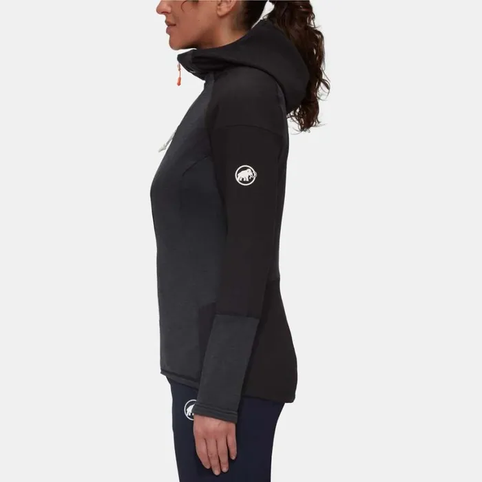 Tops Women Mammut Eiswand Advanced ML Hooded Jacket Black Tops Women Mammut Eiswand Advanced ML Hooded Jacket Black
