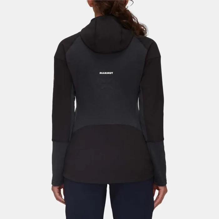 Tops Women Mammut Eiswand Advanced ML Hooded Jacket Black Tops Women Mammut Eiswand Advanced ML Hooded Jacket Black