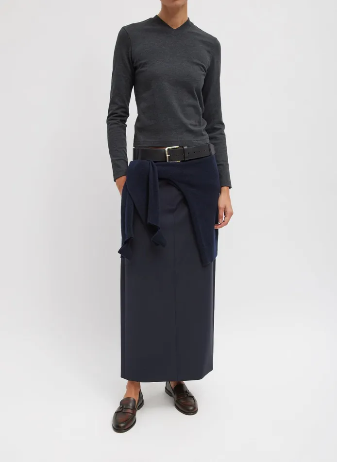 Tops Women Tibi Perfect TShirt Shrunken VNeck