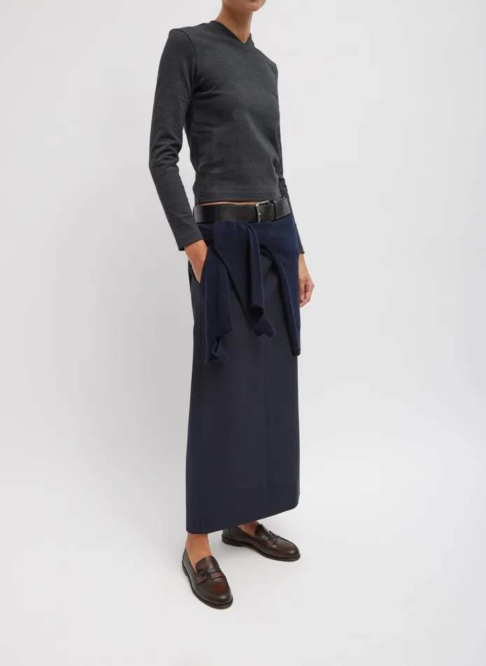 Tops Women Tibi Perfect TShirt Shrunken VNeck