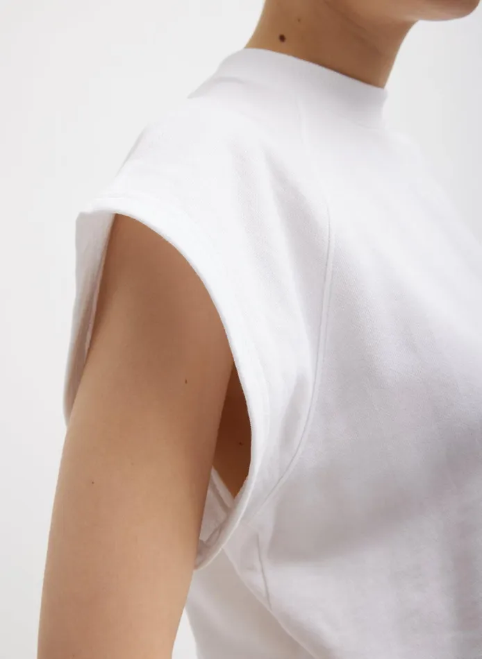 Tops Women Tibi Summer Sweatshirting Sleeveless Easy Top