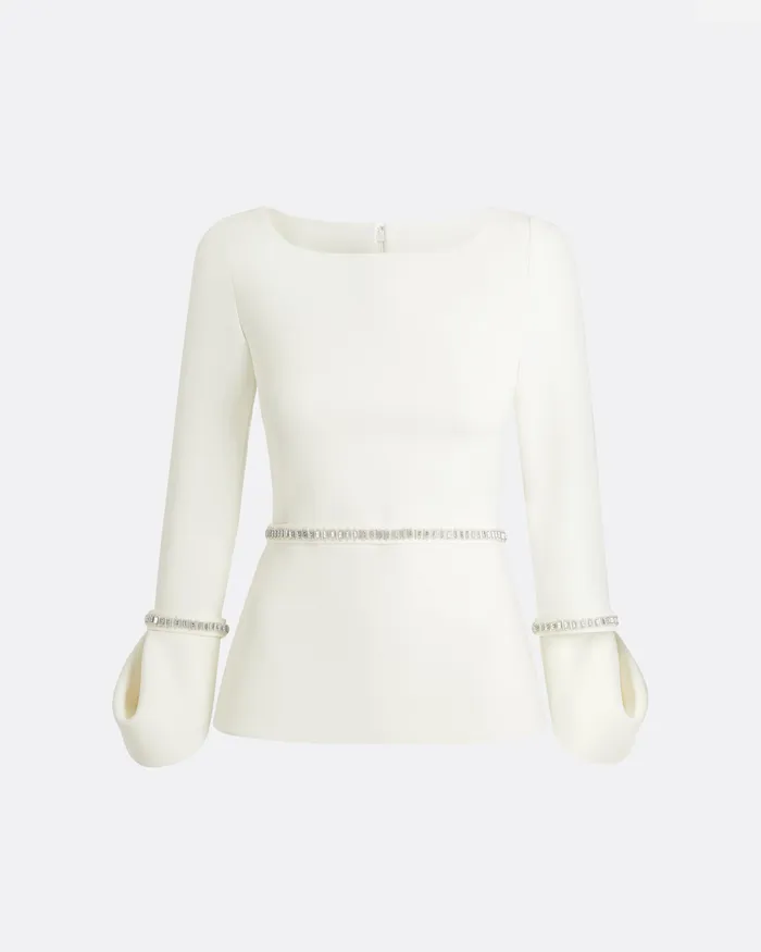 Tottie Ivory Top Ivory Tops Safiyaa Women
