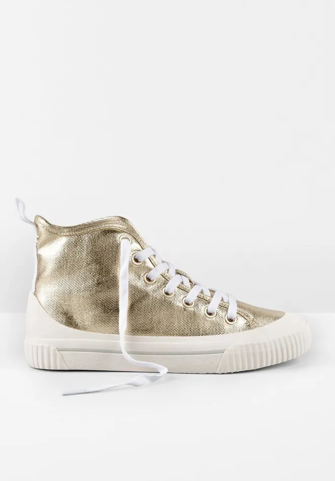 Trainers Women Hush Skye Hi Top Trainers Gold