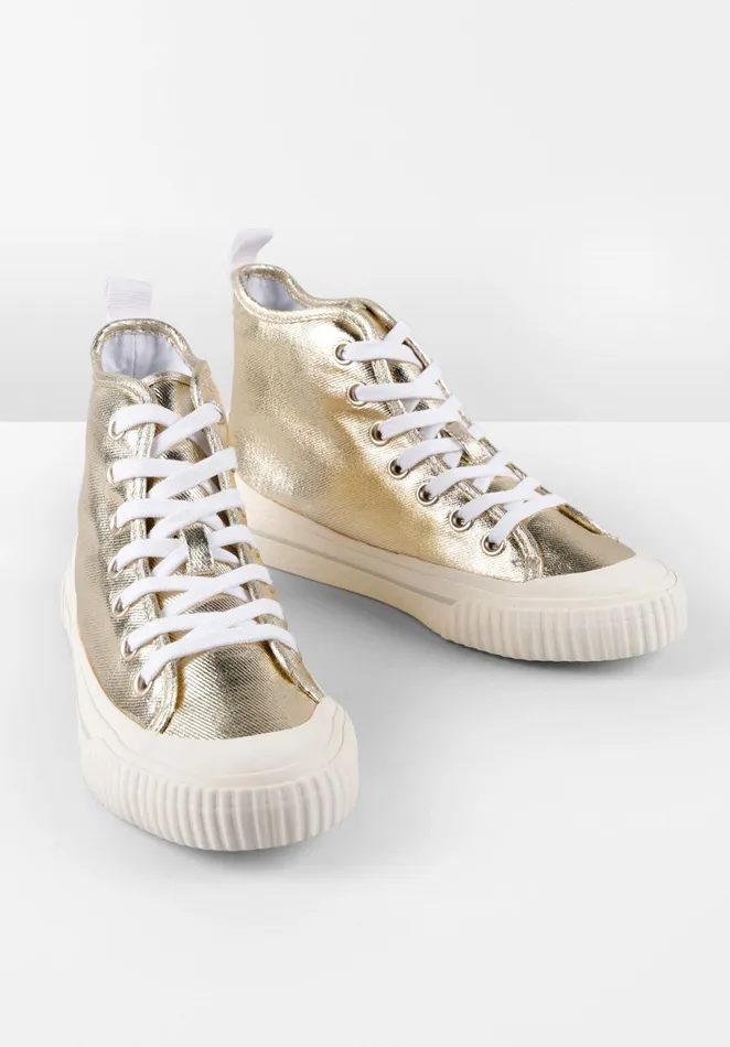 Trainers Women Hush Skye Hi Top Trainers Gold