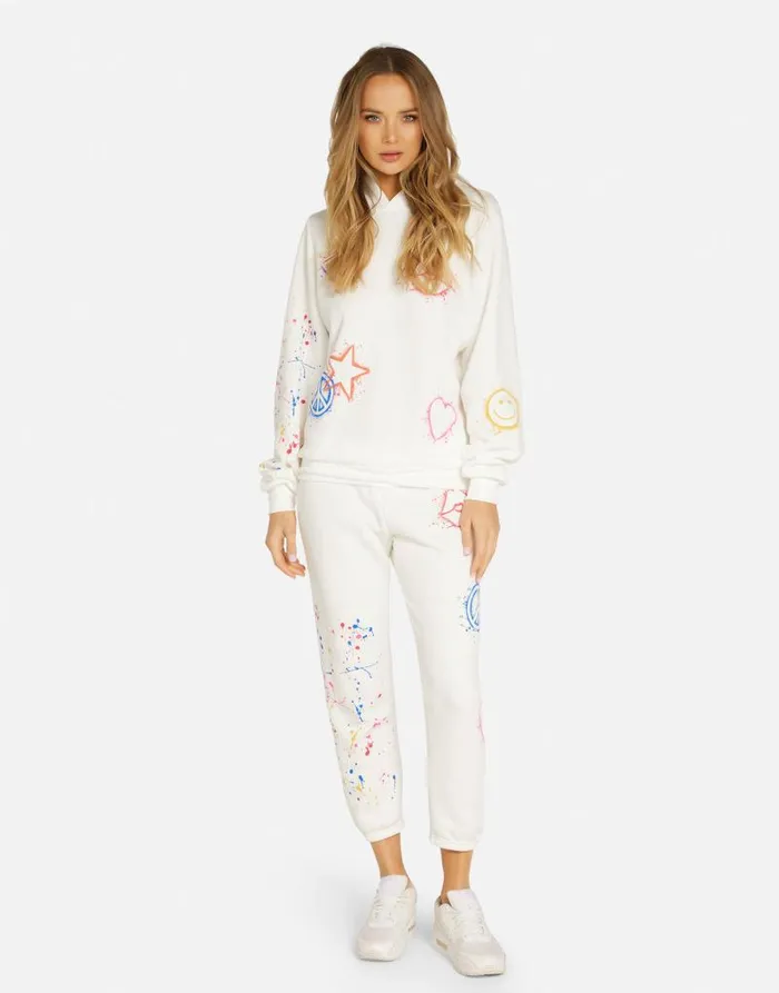 Trina Splatter Elements Milk Women Lauren Moshi Hoodies