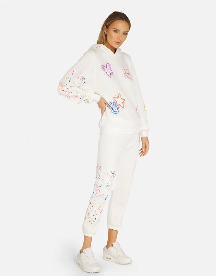 Trina Splatter Elements Milk Women Lauren Moshi Hoodies