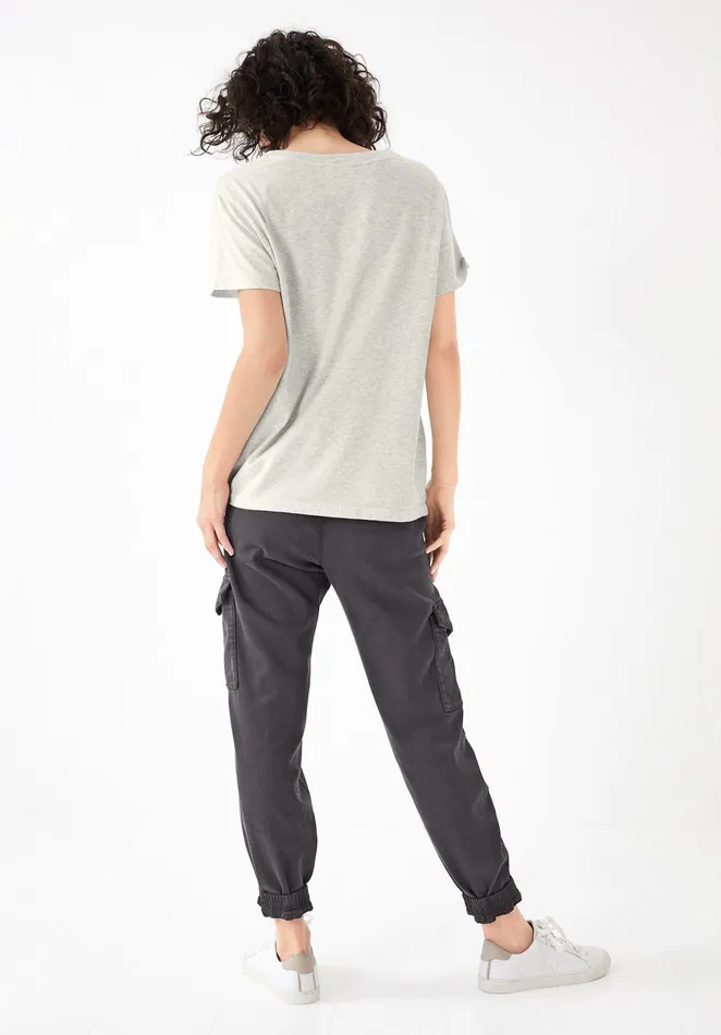Trousers Women Hush Washed Cargo Trousers Washed Black