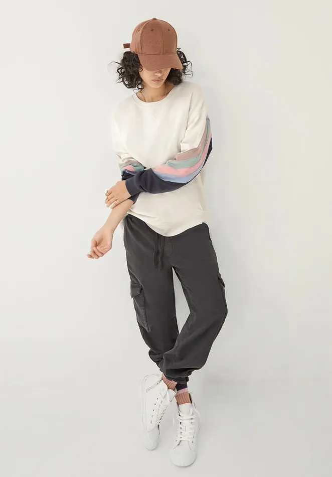 Trousers Women Hush Washed Cargo Trousers Washed Black