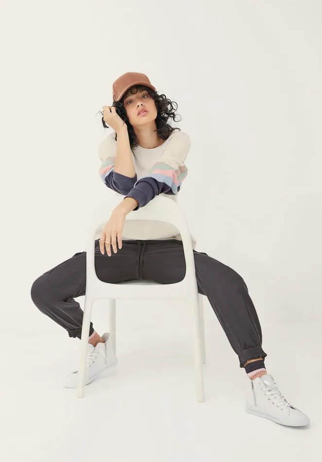 Trousers Women Hush Washed Cargo Trousers Washed Black