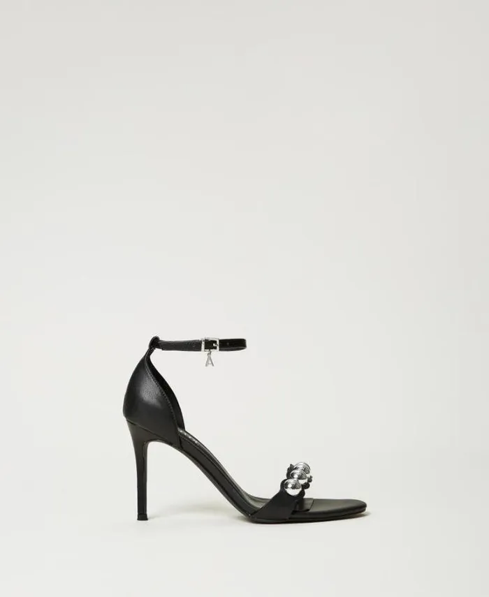 Twinset Court Shoes And Sandals Sandals With Studs Black 8211 Shoes