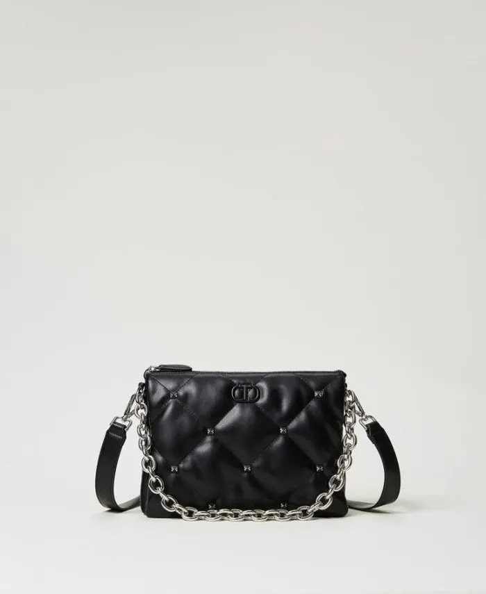 Twinset Shoulder Bags 039Via Manzoni039 Shoulder Bag With Studs Black 8211 Bags