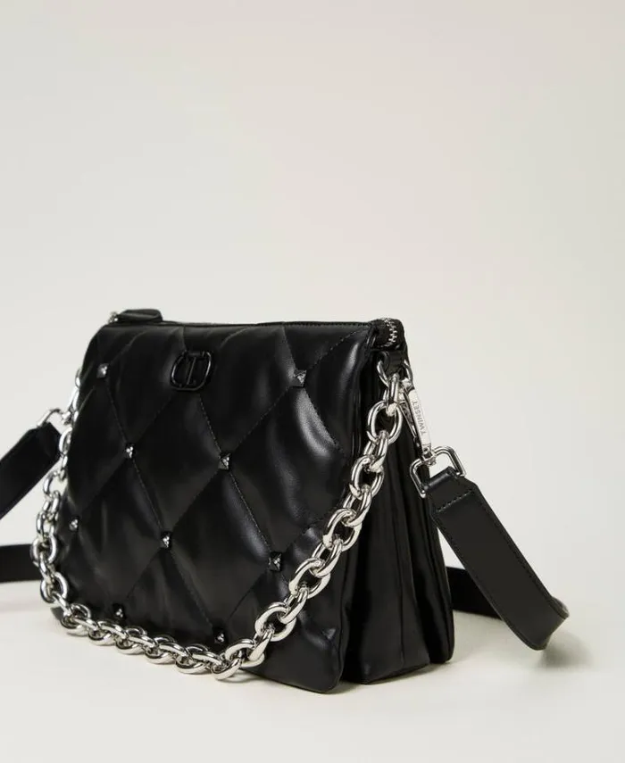 Twinset Shoulder Bags 039Via Manzoni039 Shoulder Bag With Studs Black 8211 Bags