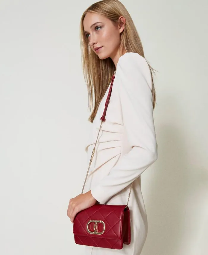 Twinset Shoulder Bags Shoulder Bag With Oval T Closure Pompeiian Red 8211 Bags