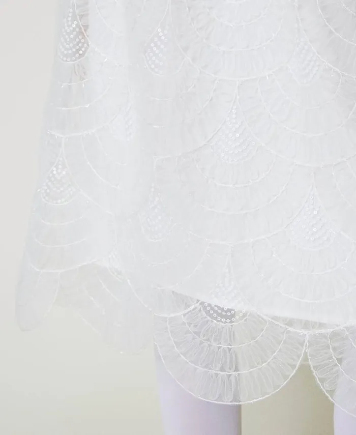 Twinset Skirts Midi Organza Skirt With Embroidery White Cream 8211 Clothing