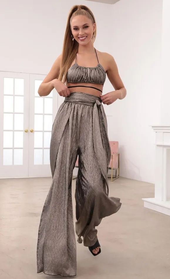 Two Piece Set Silver Women LUCY IN THE SKY Pants