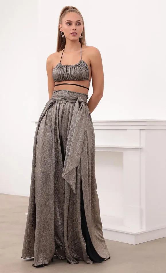 Two Piece Set Silver Women LUCY IN THE SKY Pants