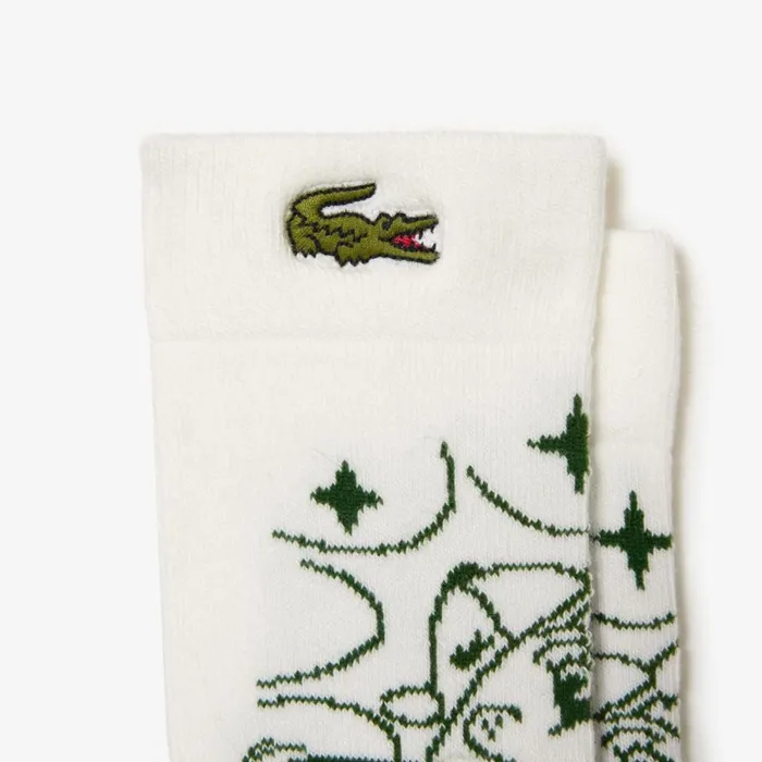 Underwear and Socks Kids Lacoste Kids039 2Pack Contrast Stripe Socks Dark Green White Nxi