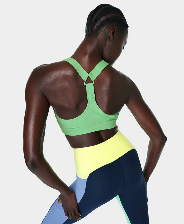 Underwear Women Power Medium Support Sports Bra Radiate Green Sweaty Betty