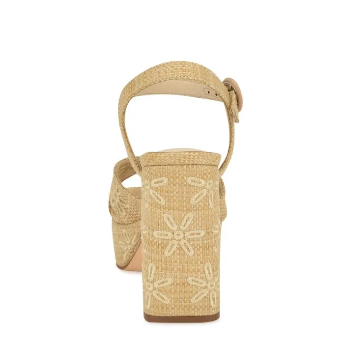 Vallena Ankle Strap Platform Sandals Light Natural Women Nine West Sandals Vallena Ankle Strap Platform Sandals Light Natural Women Nine West Sandals