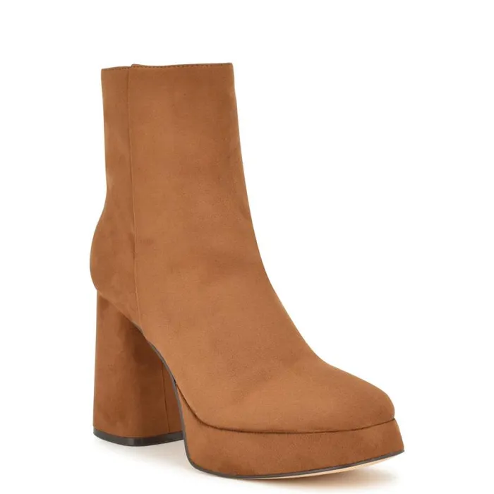 Velo Dress Booties Medium Brown Women Nine West Boots and Booties Velo Dress Booties Medium Brown Women Nine West Boots and Booties