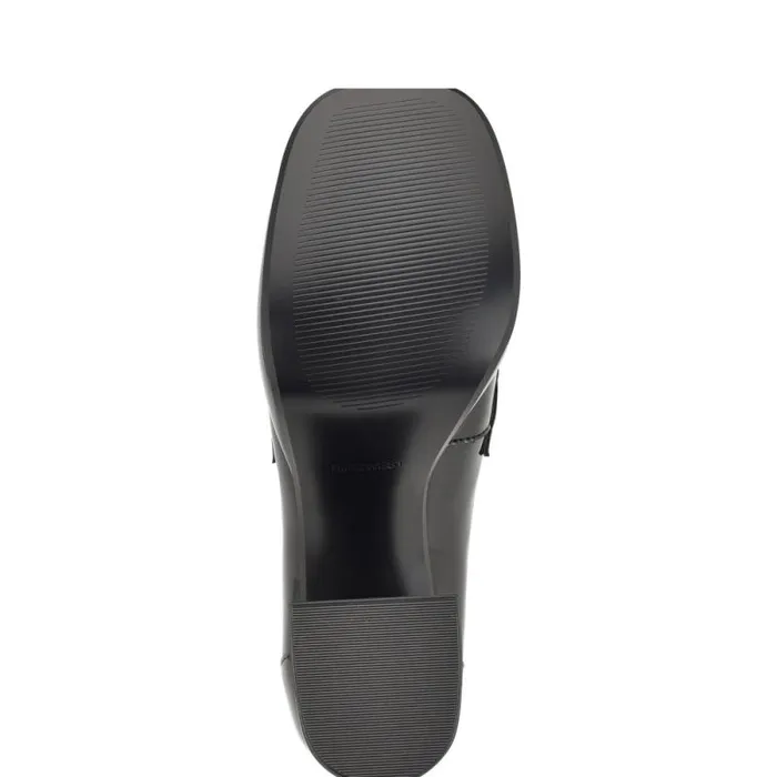 Verge Heeled Platform Loafers Black Women Nine West Heels