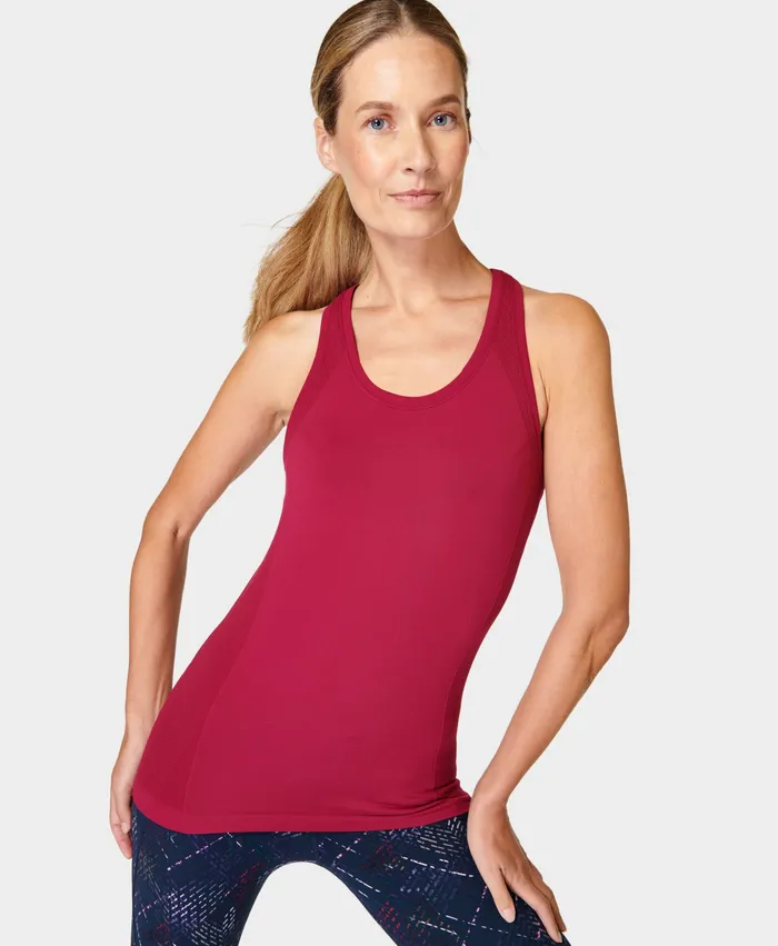Vest Tops Athlete Seamless Gym Vest Vamp Red Sweaty Betty Women