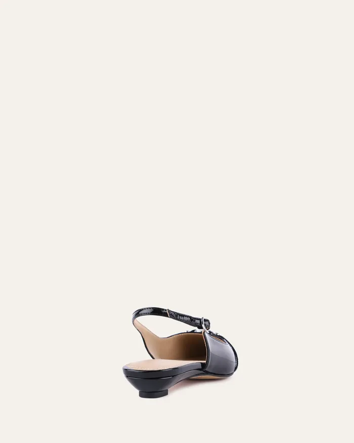 Victoria dress flats black patent DRESS jomercer Women
